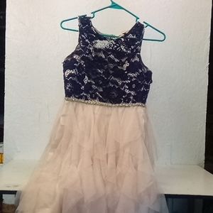 Rare edition size 14 pink and blue sleeveless dress